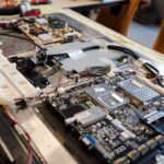 a close up of a piece of TV electronic equipment