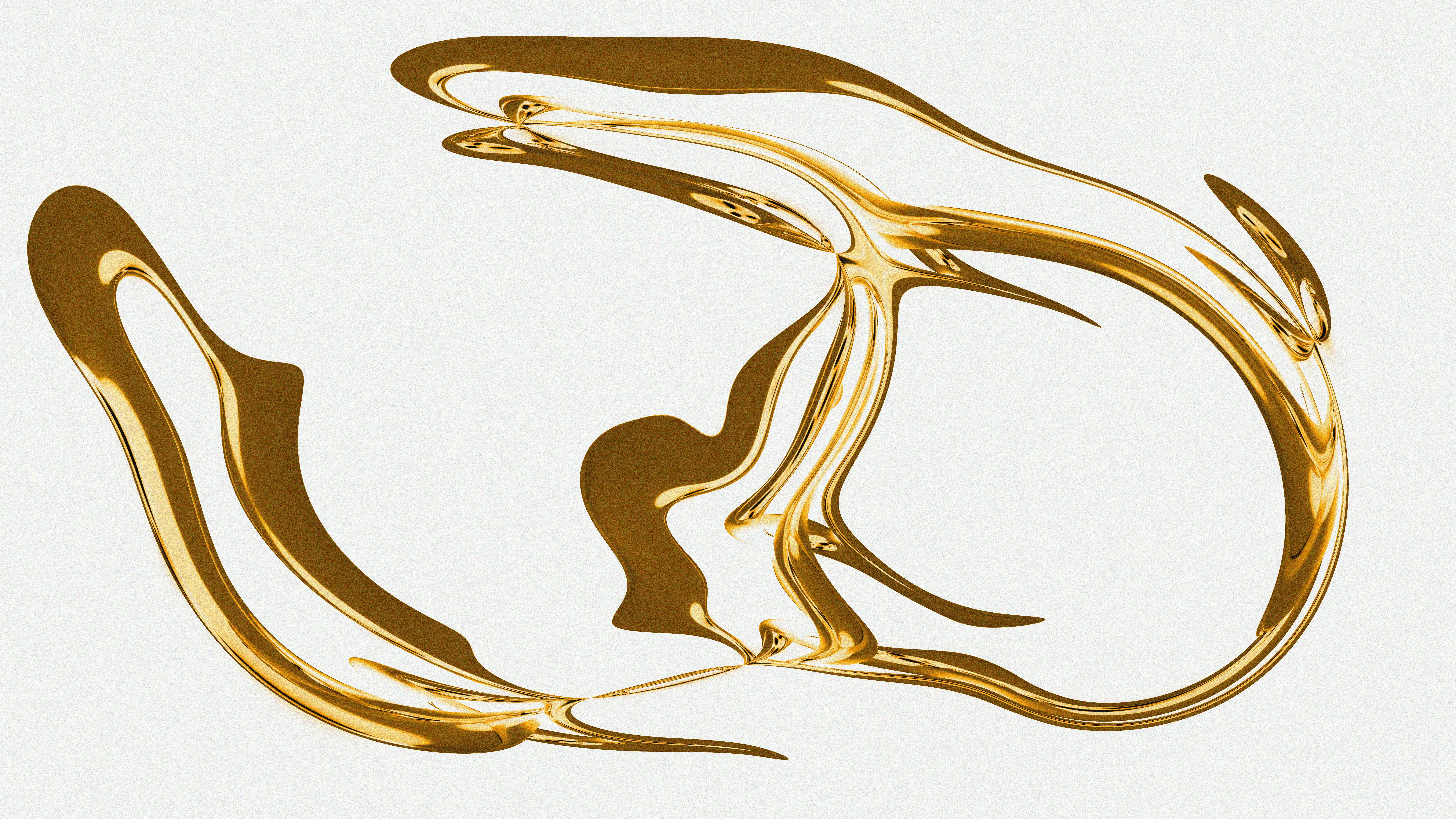 A white background with a gold logo on it